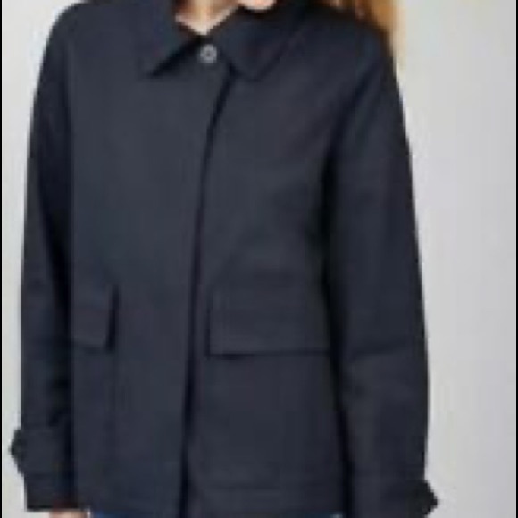 Gap dark navy asymmetric shirt trench coat size XS - Picture 8 of 8